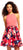 Adrianna Papell - AP1E201127 Floral Halter A-Line Cocktail Dress In Pink and Floral