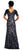 Adrianna Papell - AP1E201137 Sequined Lace Sheath Dress in Blue and Neutral