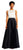 Adrianna Papell - Two Toned Embellished Gown AP1E201225 in White and Black