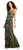 Adrianna Papell - AP1E201262 Floral Beaded Blouson Column Dress in Green, Multi-Color