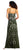 Adrianna Papell - AP1E201262 Floral Beaded Blouson Column Dress in Green, Multi-Color