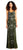 Adrianna Papell - AP1E201262 Floral Beaded Blouson Column Dress in Green, Multi-Color