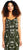 Adrianna Papell - AP1E201262 Floral Beaded Blouson Column Dress in Green, Multi-Color
