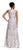 Adrianna Papell - AP1E201287 Beaded V-neck A-line Dress in Gray