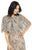 Adrianna Papell - AP1E201300 Beaded Cape Sheath Dress in Silver