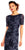 Adrianna Papell - Sequin Lace Embroidered Swirl Mesh Dress AP1E201418 - 1 Pc Midnight in Size 10 Available
