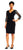 Adrianna Papell - AP1E201493 Sequined Pleated V-neck Sheath Dress In Black