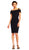 Adrianna Papell - AP1E201555 Embellished Off-shoulder Sheath Dress In Black