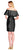 Adrianna Papell - AP1E201683 Off-Shoulder Mikado Sheath Dress In Black