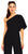 Adrianna Papell - AP1E201788 One Shoulder Asymmetrical Cape Jumpsuit