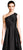 Adrianna Papell - AP1E202104 One-Shoulder A-line Gown in Black