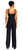 Adrianna Papell - AP1E202207 Beaded Sleeveless Bateau Jumpsuit In Black