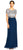 Adrianna Papell - AP1E202209 Beaded Blouson A-line Gown in Silver and Blue