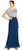 Adrianna Papell - AP1E202209 Beaded Blouson A-line Gown in Silver and Blue
