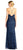 Adrianna Papell - Cross-Stringed Back Sequined Halter Gown AP1E202438 In Blue