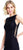 Adrianna Papell - AP1E202825 Bateau Lace Up Sides Dress In Black