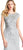 Adrianna Papell - Bead Embellished Bateau Godet Evening Gown AP1E202893 In Green