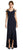 Adrianna Papell - AP1E202959 V-Neck Fitted Trumpet High Low Dress In Blue