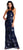 Adrianna Papell - AP1E202991 Floral Sequined Halter Sheath Dress In Blue
