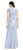 Adrianna Papell - AP1E203069 Pleated V-neck Chiffon A-line Dress In Blue