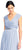 Adrianna Papell - AP1E203069 Pleated V-neck Chiffon A-line Dress In Blue