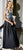 Adrianna Papell - AP1E203167 Two Tone Floral Print A-line Dress In White and Black