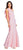 Adrianna Papell - AP1E203268 Ruffled High Neck Trumpet Dress In Pink