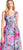 Adrianna Papell - AP1E203278 Floral Print Pleated A-line Dress In Multi-Color
