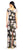 Adrianna Papell - AP1E203398 Floral Patterned Bateau Sheath Dress In White and Black