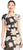 Adrianna Papell - AP1E203398 Floral Patterned Bateau Sheath Dress In White and Black