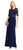 Adrianna Papell - AP1E203438 Sheer Quarter Length Sleeve Sheath Dress In Blue