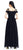 Adrianna Papell - AP1E203590 Embellished V-neck Mesh A-line Dress In Black