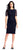 Adrianna Papell - AP1E203630 Embellished Jewel Neck Sheath Dress In Blue and Black