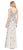 Adrianna Papell - AP1E203692 Beaded and Floral Applique Trumpet Dress In Neutral and Multi-Color