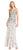 Adrianna Papell - AP1E203692 Beaded and Floral Applique Trumpet Dress In Neutral and Multi-Color