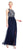 Adrianna Papell - AP1E203774 Two Tone Embellished Bateau A-line Dress In Blue and Silver