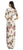 Adrianna Papell - AP1E204019 Floral Jacquard Dress with Slit In Neutral and Multi-Color