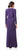 Adrianna Papell - AP1E204090 Long Sleeve Ruched Jersey Sheath Dress In Purple