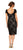 Adrianna Papell - AP1E204098 Floral Lace Cap Sleeve Sheath Dress In Black and Neutral