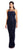 Adrianna Papell - AP1E204699 Embroidered Illusion Sheath Dress In Blue