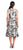 Adrianna Papell - AP1E204997 Floral Metallic V-Neck Dress In White and Black