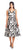 Adrianna Papell - AP1E204997 Floral Metallic V-Neck Dress In White and Black