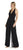 Adrianna Papell - AP1E205170 Sleeveless Halter V-neck Jumpsuit In Black