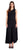 Adrianna Papell - AP1E205232 One Shoulder Crepe Jumpsuit With Cape In Black