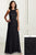 Adrianna Papell - 40174 Beaded Halter Tulle Sheath Dress In Black