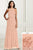 Adrianna Papell - 40174 Beaded Halter Tulle Sheath Dress In Pink