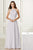 Adrianna Papell - 40175 Lace Halter Chiffon A-line Dress In White