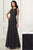 Adrianna Papell - 40178 Bead Embellished Jewel Trumpet Dress In Black
