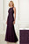 Adrianna Papell - 40183 Beaded Jewel Neck Trumpet Gown In Purple