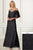 Adrianna Papell - 40162 Beaded V-neck Tulle Sheath Dress In Black
